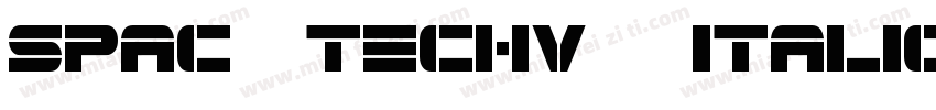 spac3 techv17 italic字体转换